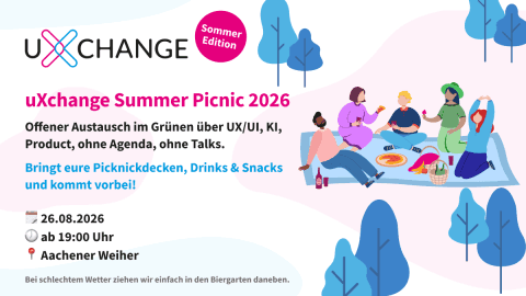 26. August 2026: UX/UI Design Picknick Köln